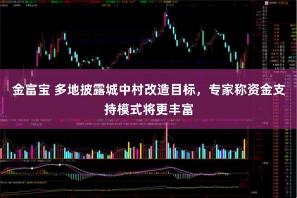 金富宝 多地披露城中村改造目标，专家称资金支持模式将更丰富